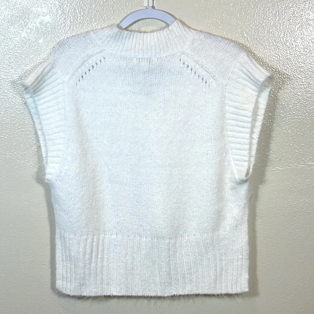 Topshop Fluffy Muscle Sleeve Sweater size 0-2 - Picture 6 of 11